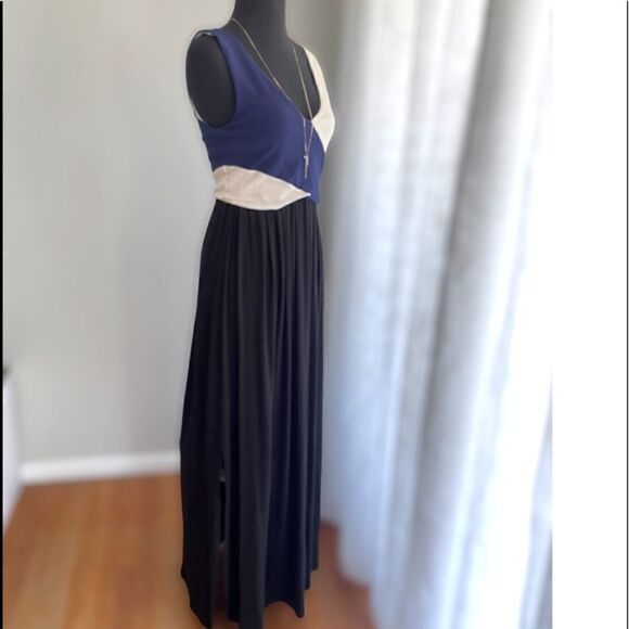 Anthropologie Maeve Elysian Color Block Maxi Dress - Picture 9 of 16